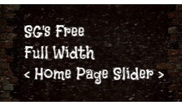 SG Full Width Home Page Slider
