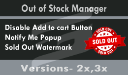 Out of Stock Manager | Notify Me | Sold Out Watermark