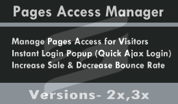 Pages Access Manager / Login Popup / Redirection Control