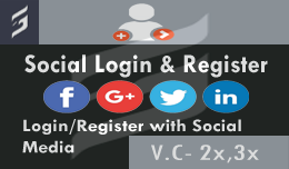 SG Social Login/Register(Facebook | Google | Twitter | LinkedIn)